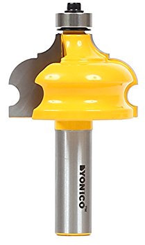 Yonico 16127 - Architectural Molding Router Bit, Classical & Bead - Height 1-1/8, Depth: 5/8 - 1/2 Shank