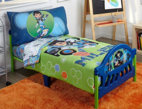 Disney Parure de lit 4 pièces pour Tout-Petit, Miles from Tomorrow Land