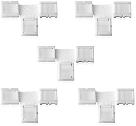 S SIENOC 5pk Eckverbinder T-Form Verbinder Schnellverbinder Steckverbinder LED Strip RGB 5050 Streifen