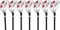 Herren majek Golf alle Hybrid komplett Full Set, die mit: # 4, 5, 6, 7, 8, 9, PW Senior Flex Rechtshänder NEU Rescue Utility A Flex Club