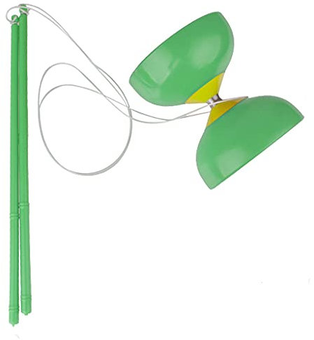Perfeclan Diabolo Jonglieren Spielzeug Jonglagespiel Kinder Geschenk, Grün