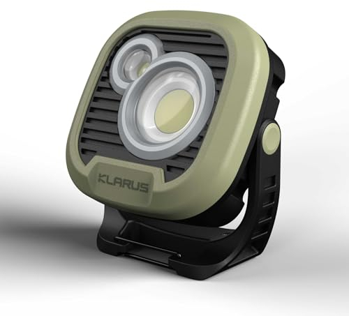 Klarus WL3 LED Camping Laterne mit USB Anschluss Lichtfarbe einstellbar mit Rotlicht, Farbe:olive