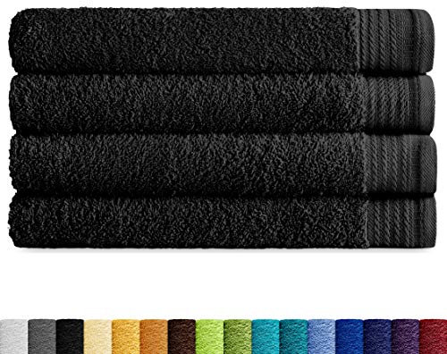 Eiffel Textile Qualität Frottee 600 g Lavabo 50x100 cm Schwarz