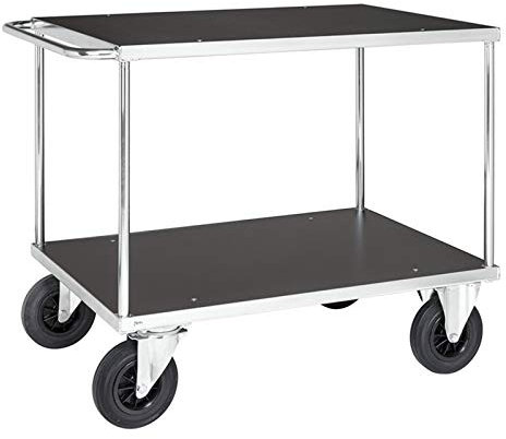 Tischwagen mit 2 Böden 1.100 x 700 x 870 mm, Traglast: 500 kg - verzinkt