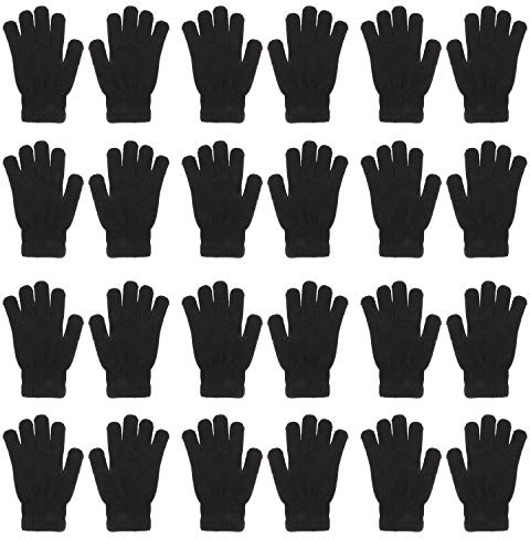 QKURT 12 Stück magische Winterhandschuhe für Damen und Herren – gestrickte Thermohandschuhe für den täglichen Gebrauch, Pendeln, Radfahren, Laufen