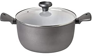Prestige Earth Pan Kochtopf Induktion - Suppentopf 28cm/ 7,5L - Antihaft-Keramik, Recycelt & Recycelbar, Giftfrei, Spülmaschinenfest, Easy-Grip-Griffe