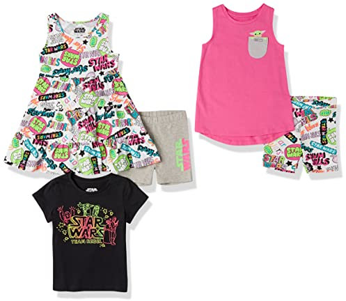 Amazon Essentials Disney | Marvel | Star Wars | Frozen | Princess Piezas para Combinar Niña, Pack de 5, Star Wars Rebelde, 2 años
