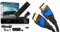 hd-line HDMI Receiver Satellit HD Digitaler Satelliten Receiver HDMI DVB S2 Receiver für Sat HD HDMI Sat Receiver, Mit PVR Schwarz & KabelDirekt – 2 m – 4K HDMI-Kabel (4K@120Hz und 4K@60Hz, Schwarz)