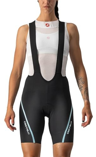 Castelli 4522050-472 VELOCISSIMA 3 BIBSHORT Pantaloncini Ciclismo Donna Black/Skylight S