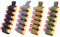 ACEXIER 4PCS 6 Round Shell Holder Tactical Shotgun Buttstock 12/20GA Cartuccia Shell Case Bag Militare Elastico Munizioni Proiettile Carrier Holster (4 colori inclusi)