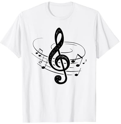 Musik Violinschlüssel Musiknoten Notenschlüssel T-Shirt