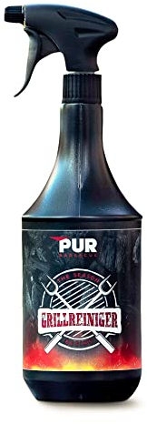 PUR Barbecue 1000ml Profi Grillreiniger - Entfernt mühelos Fett, Ruß und eingebranntes - schnell, einfach und effizient – Gegen Ablagerung Dank kraftvoller FormelMADE IN Germany