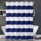 JIAMELUCK Duschvorhang Streifen Blau und Weiß Duschvorhang Stoff Duschvorhang für Badezimmer Wasserdicht Home Bath Decor 145x198cm(57 Wx78 H)