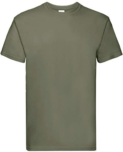 Fruit of the Loom Herren-T-Shirt, kurz rmlig, Grau, Gr n meliert, 56