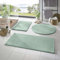 Taracarpet Badematte Fiona rutschfest waschbar Badezimmerteppich sehr weich und als Set kombinierbar Uni Mint 060x120 cm