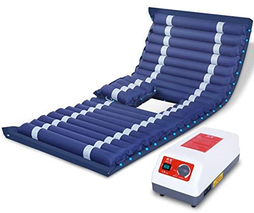 Airflow Matratze Anti-Dekubitus, Wechseldruckauflage zur Behandlung von Dekubitus und Dekubitus, Aufblasbare Komfortable Anti-Dekubitus-Luftmatratze mit Pumpe