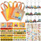 Tacobear Baustelle Mitgebsel Kindergeburtstag Give Aways Gastgeschenke mit Construction Party Geschenktüten Bagger Schlüsselanhänger Aufkleber Schnapparmband BAU Party Mitbringsel Pinata Füllung Junge