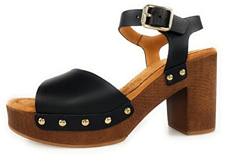 Unisa Sandalo Donna Nero Taco/23