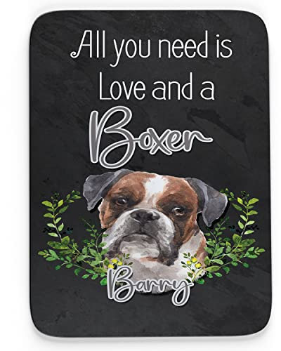 Personalised Boxer Mouse Mat Dog Mousemat Computer Mouse Pad Work Office PC Laptop Gamer Cute New Puppy Gift ND10