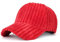 CHENNUO Winter Baseball Kappe Cord Cap Damen Lässige Outdoor Stickerei Baseballmütze 5 Farben (Rot)