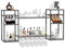 uyoyous Metall Wand Weinregal mit Glashalter Lagerung, Schwimmende Schnaps Regale 2 Tier, Wand Bar Regal Wein Display Storage Holder für Küche Esszimmer Bar (schwarz)