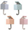 YINGLUOEU 4 Stück Tier Wasserfest Haken Katzen Schlüsselhalter Selbstklebend Wandhaken Kinder Wandhalterung Kleiderhaken für Home Kitchen Hats Keys