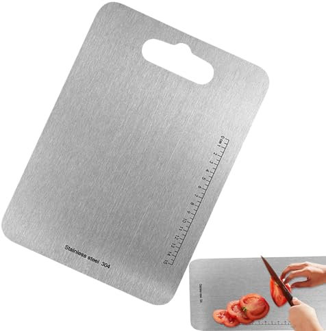 Tagliere per uso alimentare | Tagliere da cucina | Tagliere in metallo | Taglieri in metallo per uso alimentare con una scala di misurazione integrata per una preparazione precisa degli alimenti