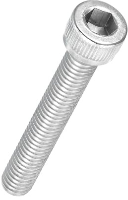 Kozelo 20Pcs Vis à Tête Cylindrique à Six Pans Creux - [M6-1 x 40mm] Douille Allen Entièrement Filetée en Acier Inoxydable 304 pour Moteur Électrique, Impression 3D, Argenté