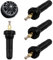 4 Stück TPMS Reifendrucksensor Ventile, Ersatz Gummiventile für Reifendruckkontrollsystem, Langlebige Ventilstämme mit Montagezubehör für Autos, Gummiventil Ersatz, Universelle Passform