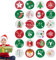 Qiwieod Weihnachts-Countdown-Kalender-Aufkleber, Weihnachts-Countdown-Etiketten-Aufkleber | Weihnachtskalender-Adventsetiketten-Aufkleber - 1-24 Adventskalenderaufkleber zur Weihnachtsdekoration