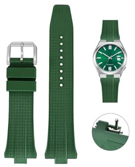 FKM-Gummiband für Citizen Tsuyosa Uhren, Schnellentriegelung, 26 mm, Ersatzarmband für Citizen Tsuyosa Uhren (grün, 26 mm)