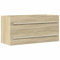 vidaXL Armario para Lavabo contrachapada Color Roble 100x38,5x48 cm, Mueble para Lavabo de baño, Mueble para Lavabo de guardarropa, Mueble para Lavabo
