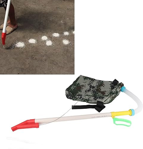 LTSQIN Spandiconcime Manuale Professionale per Borsa, piantatrice di Fagioli, Manico Flessibile, spandiconcime Manuale con Borsa, per Verdure di Mais da Fattoria, Alberi da frutto di