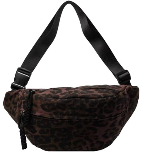 Lpitoy Gürteltasche Leopardenmuster Für Damen Und Herren, Hüfttasche, Brusttasche, Leoparden-Schulter-umhängetasche, Vintage-gürteltasche Für Arbeit, Schule, Reisen