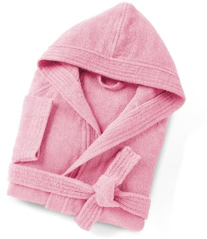 HOME ZEN HOUSEHOLD LINEN Sophie Peignoir unisexe en éponge de coton, 400 g/m², avec capuche et poches, tailles S-3XL, 8 couleurs