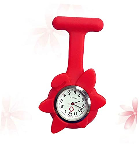 Healeved Table d'infirmière en Silicone Montre Watch des infirmières Surveillance médicale Rouge