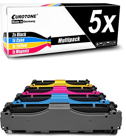 Eurotone Toner 5X Tonerpatrone kompatibel für Canon LBP7200 LBP7210 LBP7660 LBP7680 ersetzt 718