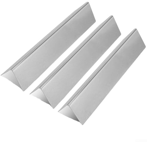 Barbecue Gasgrill Hitzeschild für Weber für Spirit 200 Serie Edelstahl für Flavorizer Bars Ersatz 39.1 cm Heizplatten Set von 3