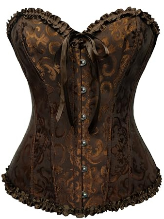 Wikoan Corset Tops For Women Renaissance Corset Lace Sexy Costumes Halloween Christmas Party With G-String S-4XL
