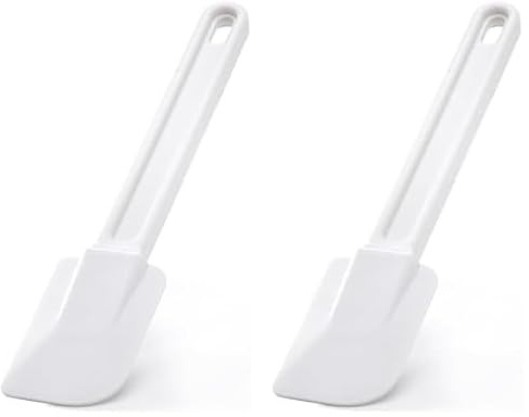 De Buyer - Spatule Maryse souple de pâtisserie - Longueur 29 cm, manche 18 cm -, Blanc (Lot de 2)