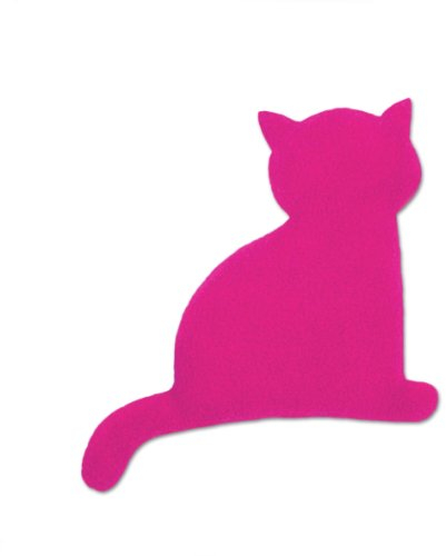 Leschi Wärmekissen Die Katze Minina sitzend klein, Flamingo/Mitternacht