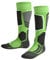 FALKE Unisex Kinder Skisocken SK2 Intermediate K Kh Wolle Funktionsmaterial warm dick 1 Paar, Grün Vivid Green 7231, 31-34