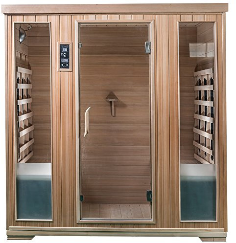 SaunaMed 4 Person Classic FAR Infrared Indoor Sauna EMR Neutral™ 13A Plug & Play
