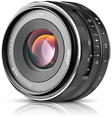 Meike MK-35mm F1.7 Objektiv mit manuellem Fokus für Micro 4/3 MFT Olympus und Panasonic Spiegellose Digitalkameras EM5 GH4 GH5 PEN-F