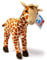 Cornelissen Stofftier Giraffe 21 cm, Kuscheltier Plüschtier, Giraffen