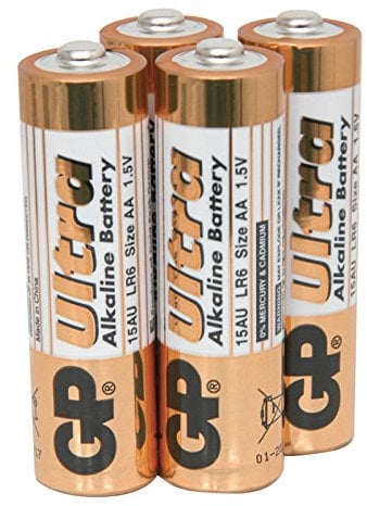 GP AA 1.5V Ultra High Performance Alkaline Battery [4 Pack]