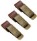 3-Pack Retro Style Traveller Notebook Leder Stifthalter Bleistiftschlaufe Edelstahlclip
