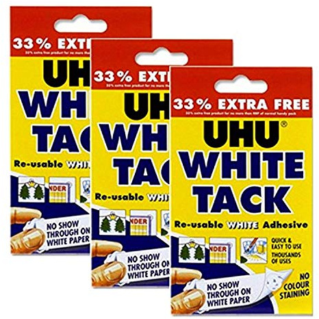 White Tack Adhesive X 3