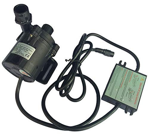 SHYSKY TECH Powerful 12V Micro DC Pressure Pump DC50E-1280S, 43W 8m Lift 1000LPH, Soft Start, Magnetic Driving Centrifugal Design, Eco-Friendly, Hot Water Circulation/Pressurization / Cooling