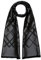 Lorenzo Cana Herren Schal aus 100% Seide aufwändig jacquard gewebt Damast Seidenschal Seidentuch Tuch schwarz black 25 cm x 160 cm - 8923311